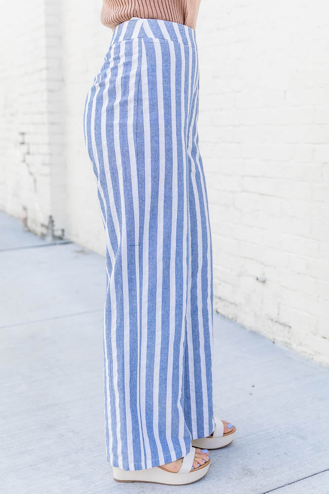 Simply Southern Palazzo Stripe Pants for Women in Blue/Green | PP-0124 –  Glik's